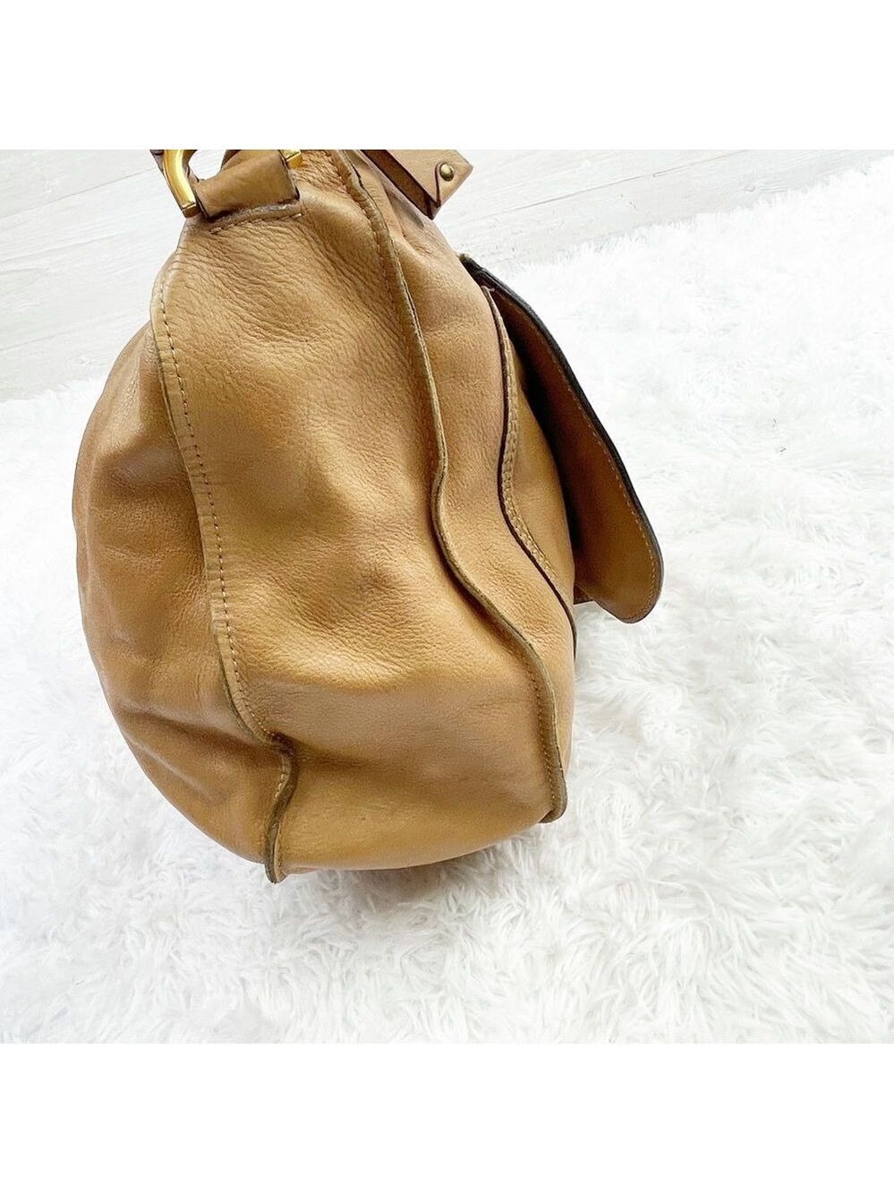 Chloe Marcie Large Hobo Leather Shoulder Bag - Picture 11 of 16